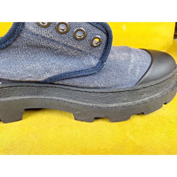 Zara Man Blue Black Denim Shoes Size 7-7.5 main image 11
